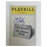 The Dinner Party Jon Lovitz signed playbill cover