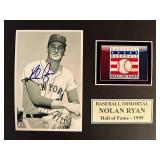 Nolan Ryan signed photo
