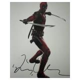 Deadpool Ryan Reynolds signed movie photo