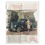 The Thin Man Myrna Loy signed magazine page