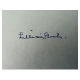 Lillian Gish original signature