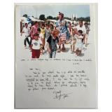 Clown Patch Adams signed letter