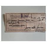 Dr Strange Jessica Walter signed check