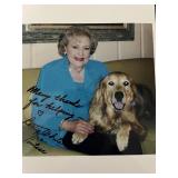 Betty White signed photo