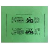 Beatles reproduction concert ticket album prop