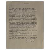 Gilligans Island Dawn Wells Signed Letter