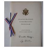 Inauguration Program signed by Ronald Reagan &...