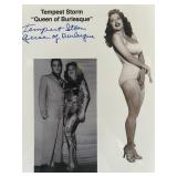 Tempest Storm signed photo