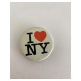 I heart NY vintage pin