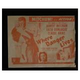 1950 Where Danger Lives Ad Page