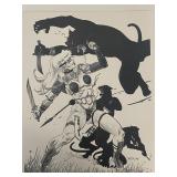 1994 Rich Larson Cult of the Cat mini poster