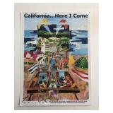 Art One Gallery Poster - California...Here I Come