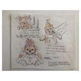 McCarthy-Eaton Original Teddy & Me Art - 1984