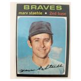 Marv Staehle Braves Facsimile Signed Baseball Card