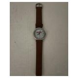 Nick of Time original Metal and Leather Wristwatch