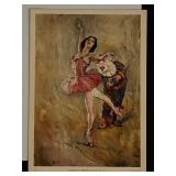 Vintage 1950s Lithograph Concertina Serenade by...