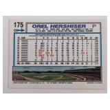 Orel Hershisher Dodgers  O-Pee-Chee Baseball Card