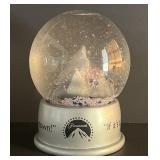 Paramount Pictures snow commemorative snow globe