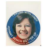 I swung with Cindy vintage pin