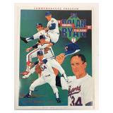 Nolan Ryan Commemorative Program September 12 1993