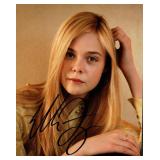 Elle Fanning facsimile signed photo