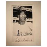 Byron Browne facsimile signed photo. 3x5 inches