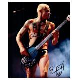 Red Hot Chili Peppers Flea facsimile signed photo