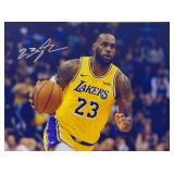 LA Lakers LeBron James facsimile signed  photo