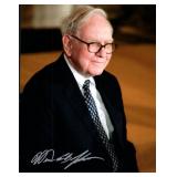 Warren Buffett facsimile signed photo