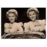 Lee and Lyn Wilde facsimile signed photo. 3x5...