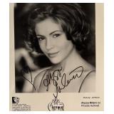 Alyssa Milano facsimile signed photo. 8x10 inches