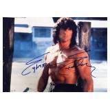 Rambo Sylvester Stallone facsimile signed ...