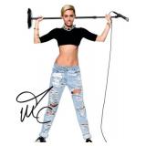 Miley Cyrus facsimile signed photo