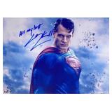 Superman Henry Cavill facsimile signed  movie...