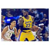 LA Lakers LeBron James facsimile signed  photo