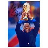 Pel© facsimile signed  photo