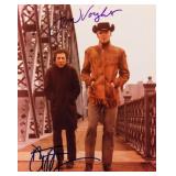 Dustin Hoffman and Jon Voight signed movie photo