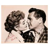 Lucille Ball and Desi Arnaz signed photo