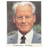 Nobel Prize Dr. Willy Brandt signed photo