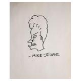 Mike Judge signed Beavis drawing