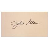 Astronaut John Glenn signature slip