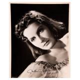 Greta Garbo signed portrait photo