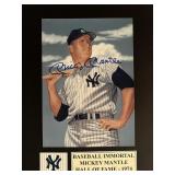 Mickey Mantle signed photo