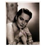 Olivia De Havilland signed portrait photo