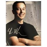 Elon Musk signed photo