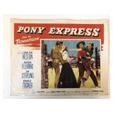 Pony Express original 1953 vintage lobby card