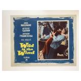 Wild is the Wind original 1958 vintage lobby card