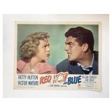 Red, Hot and Blue original 1949 vintage lobby card