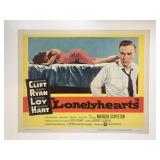 Lonelyhearts original 1959 vintage lobby card