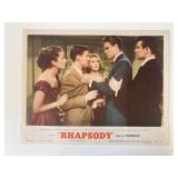 Rhapsody original 1954 vintage lobby card